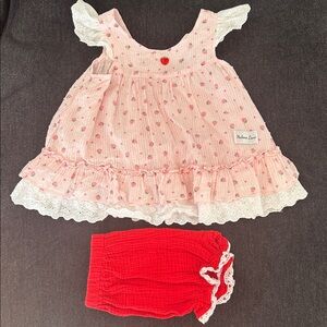 Makena Lane Strawberry Shortcake Tunic Set - 4T